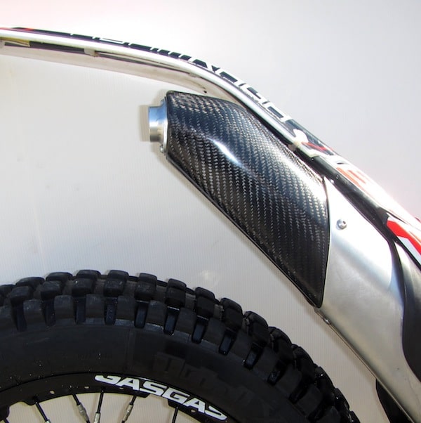 embout silencieux pot carbone trial gasgas gas gas Embout Carbone pour silencieux Gas Gas