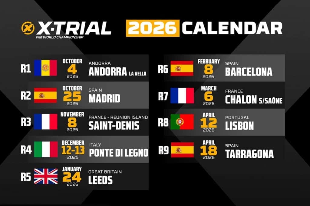 Championnat du Monde FIM X-Trial 2026 - Trial Magazine